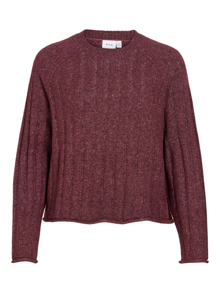 VIEdelie O-Neck Knit Top Port Royale