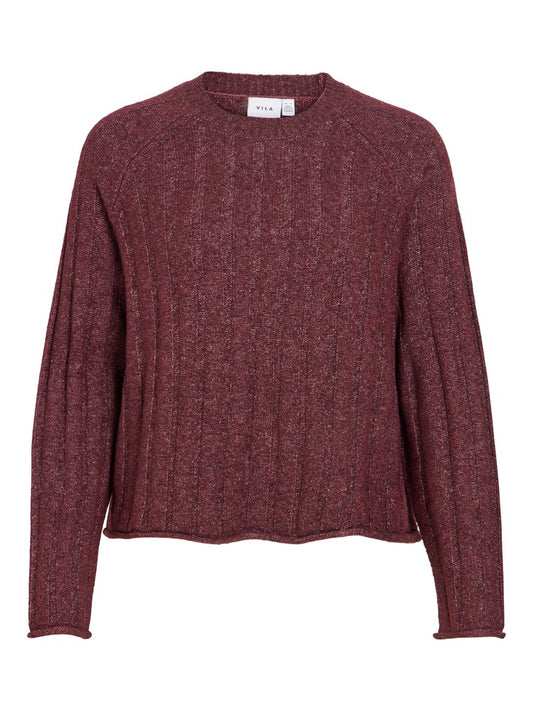 VIEdelie O-Neck Knit Top Port Royale