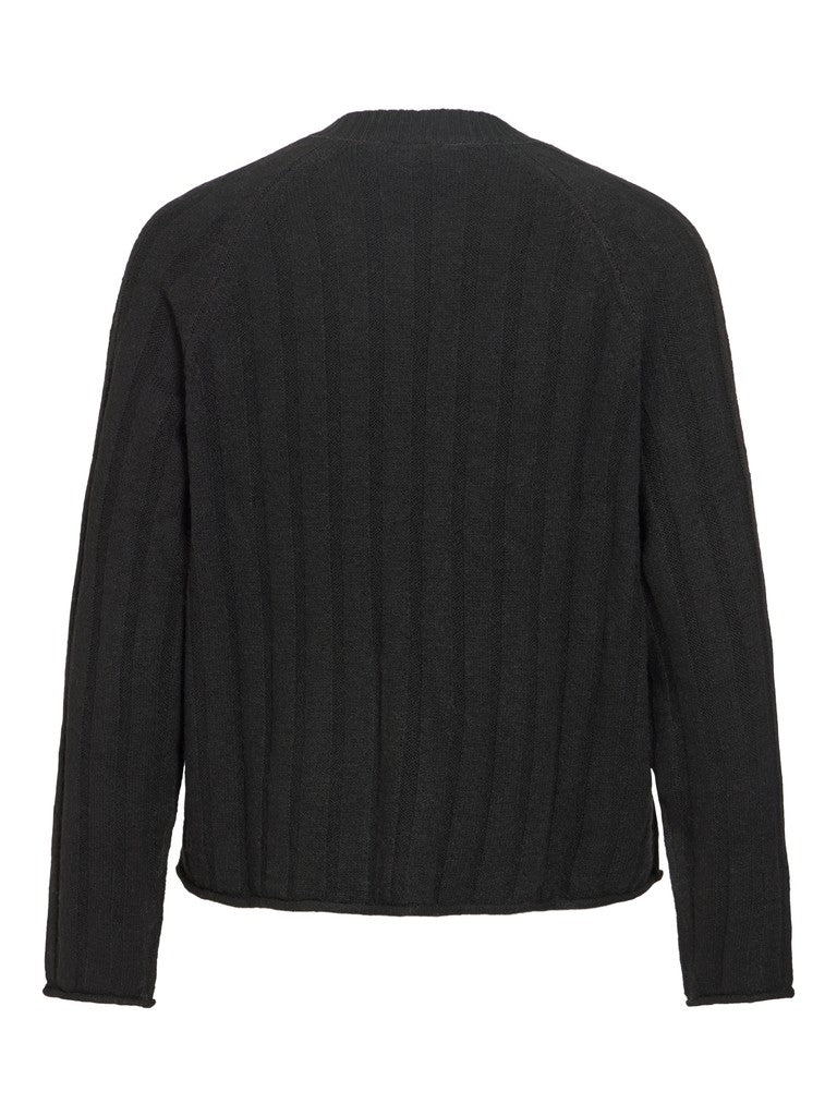 VIEdelie O-Neck Knit Top Black Beauty