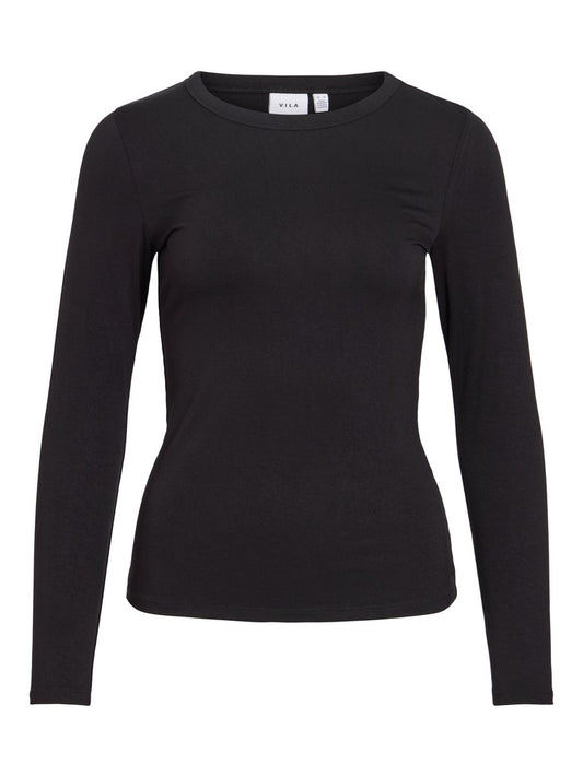 VIAmbiosa O-Neck Top Black Beauty