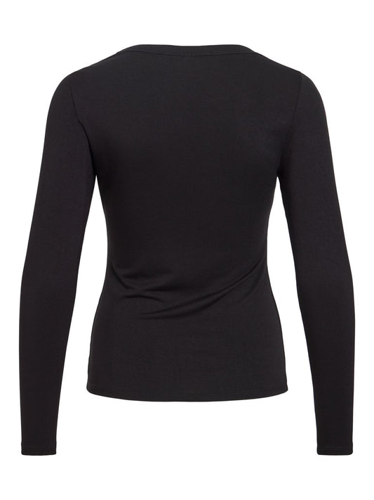 VIAmbiosa O-Neck Top Black Beauty