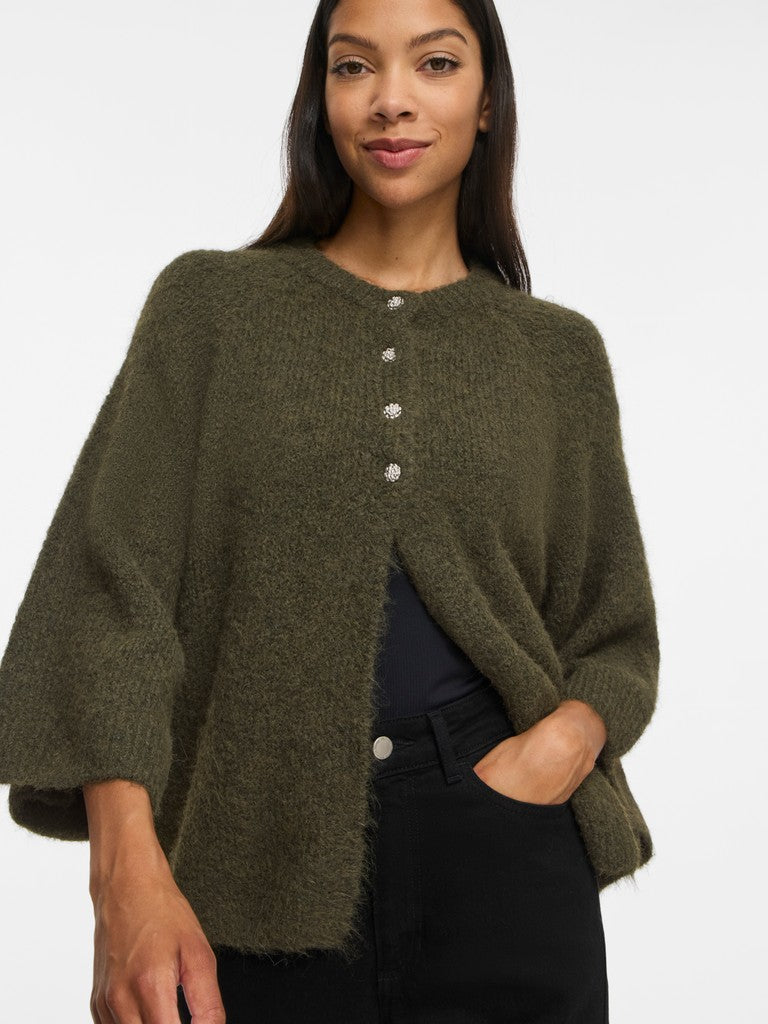 VIBows 3/4 Knit Cardigan Forest Night