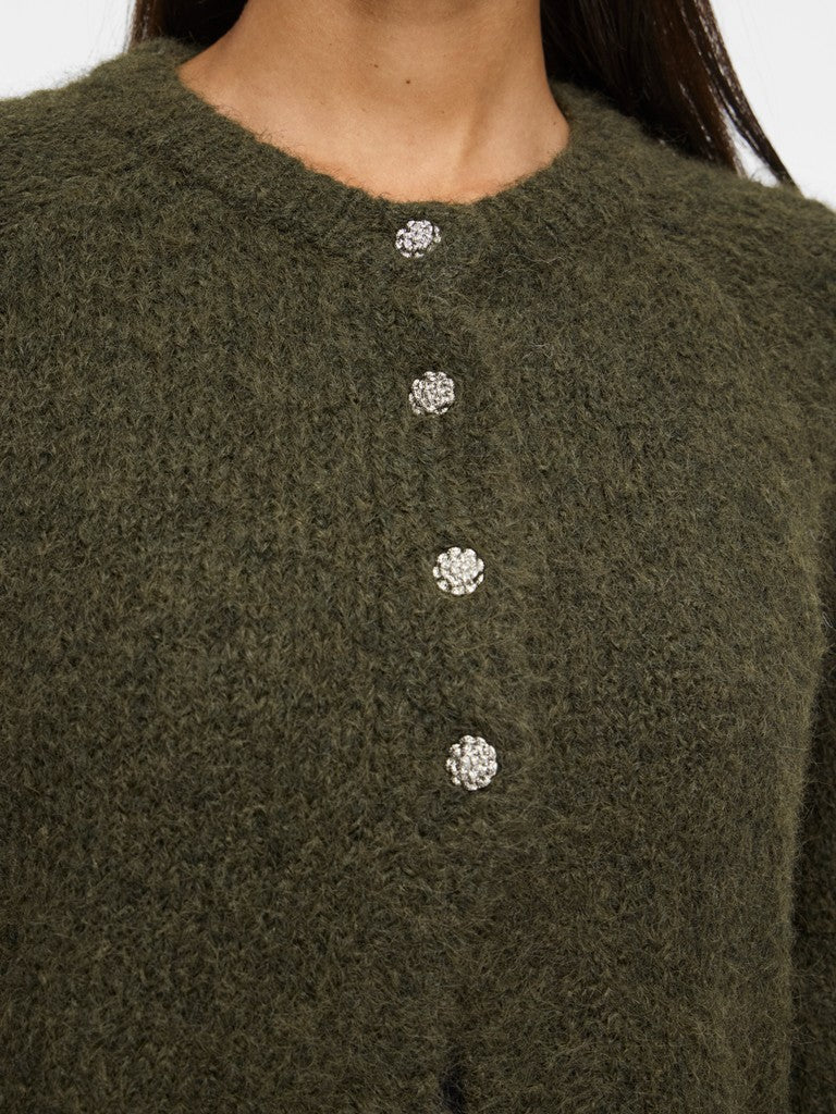 VIBows 3/4 Knit Cardigan Forest Night