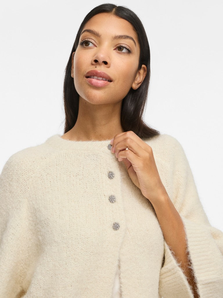 VIBows 3/4 Knit Cardigan Birch