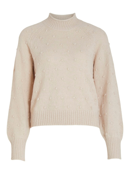 VITuli O-Neck L/S Knit Top Birch