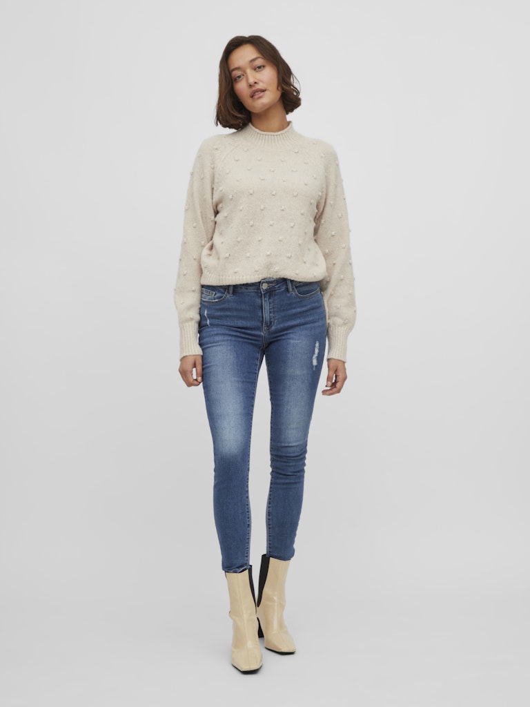 VITuli O-Neck L/S Knit Top Birch