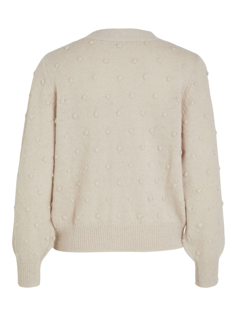 VITuli V-Neck L/S Knit Cardigan Birch