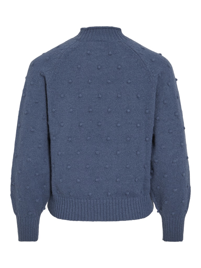 VITuli O-Neck L/S Knit Top Vintage Indigo