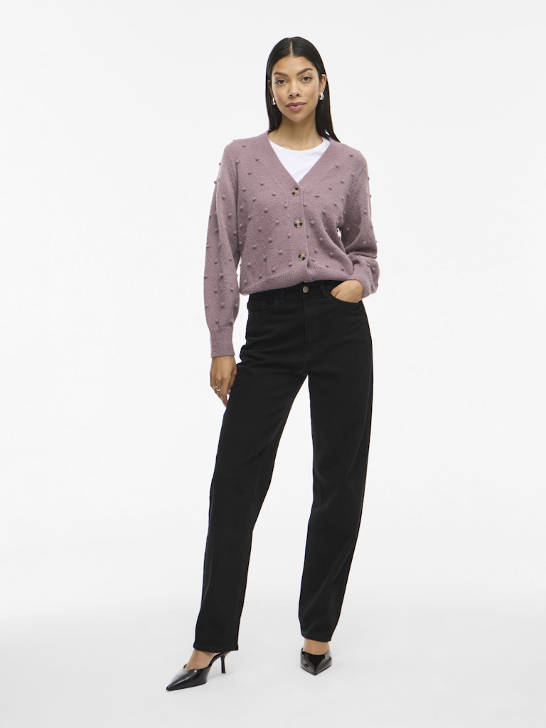 VITuli V-Neck L/S Knit Cardigan Toadstool