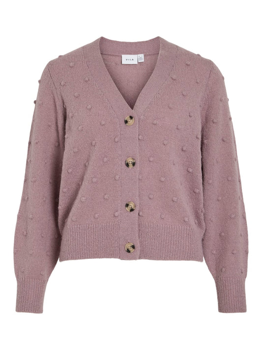 VITuli V-Neck L/S Knit Cardigan Toadstool