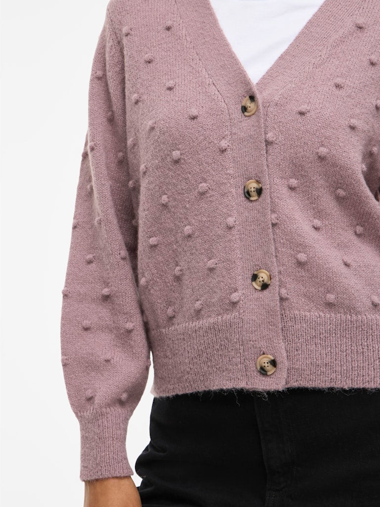 VITuli V-Neck L/S Knit Cardigan Toadstool