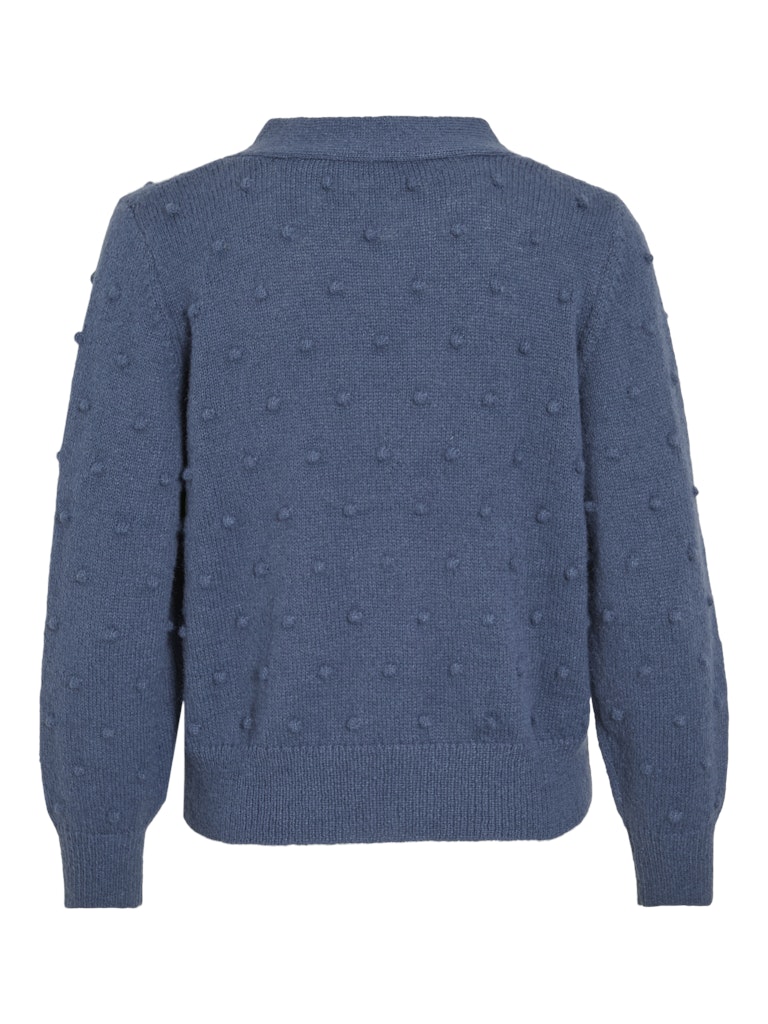 VITuli V-Neck L/S Knit Cardigan Vintage Indigo