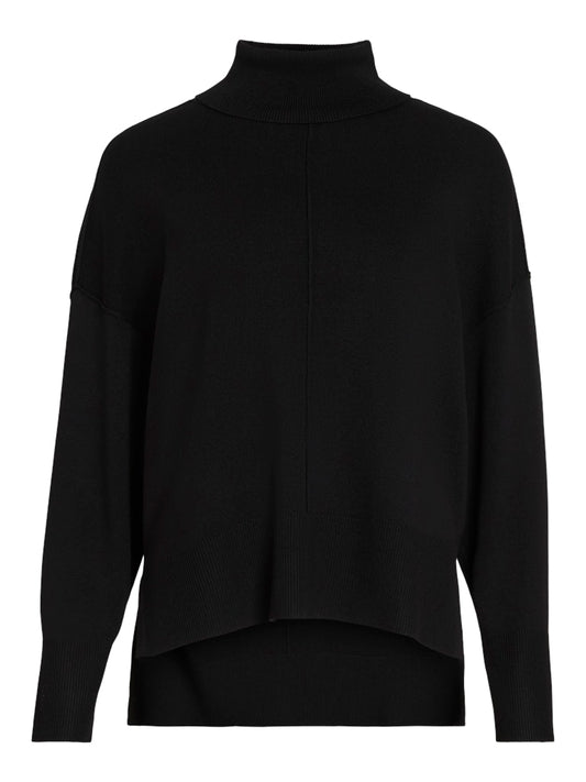 VIOstria Rollneck L/S Knit Top Black