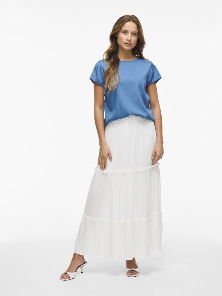 VIBista C/S O-Neck Top Medium Blue