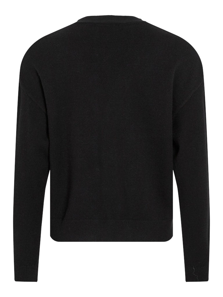 VIRil V-Neck Knit Cardiagan Black