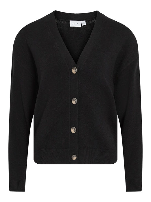 VIRil V-Neck Knit Cardiagan Black