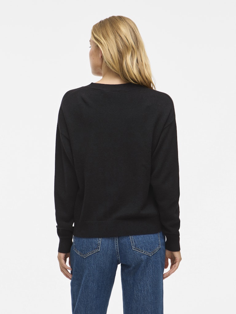 VIRil V-Neck Knit Cardiagan Black