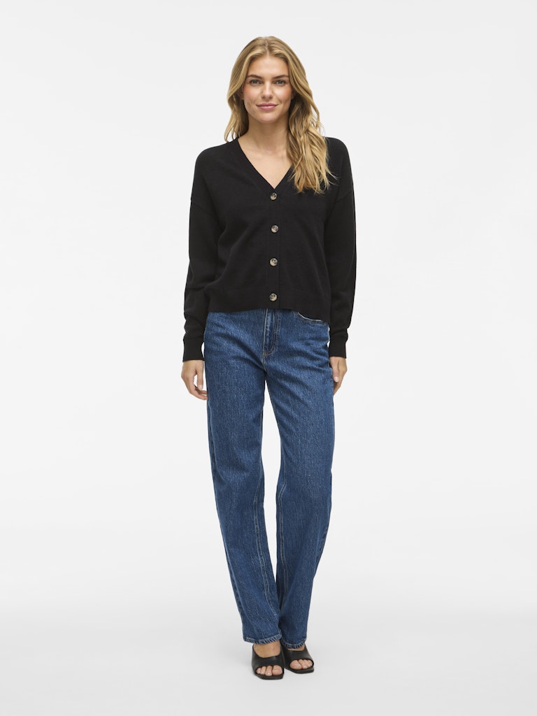 VIRil V-Neck Knit Cardiagan Black