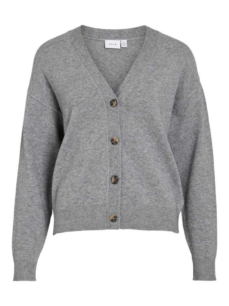 VIRil V-Neck Knit Cardiagan Medium Grey