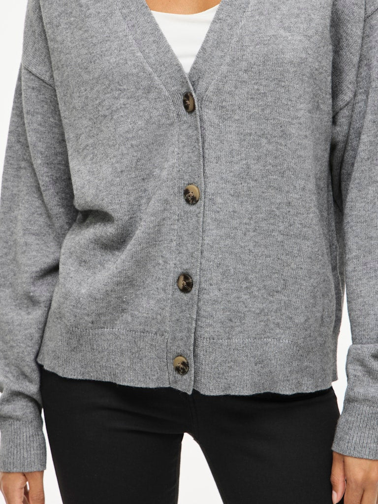 VIRil V-Neck Knit Cardiagan Medium Grey