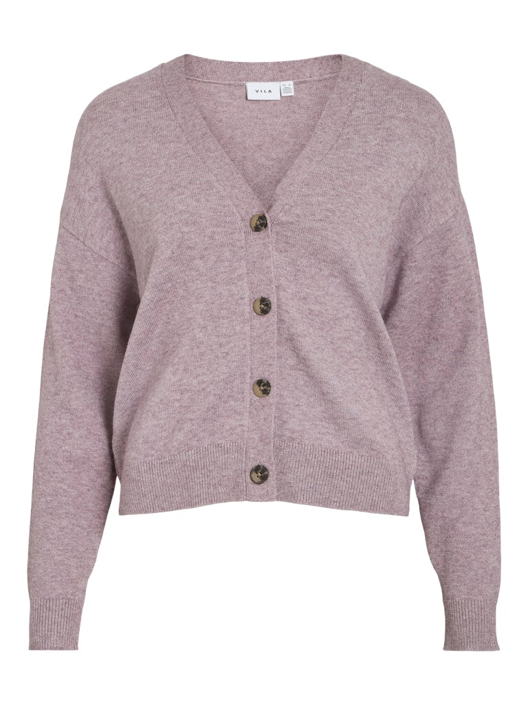 VIRil V-Neck Knit Cardiagan Toadstool Light