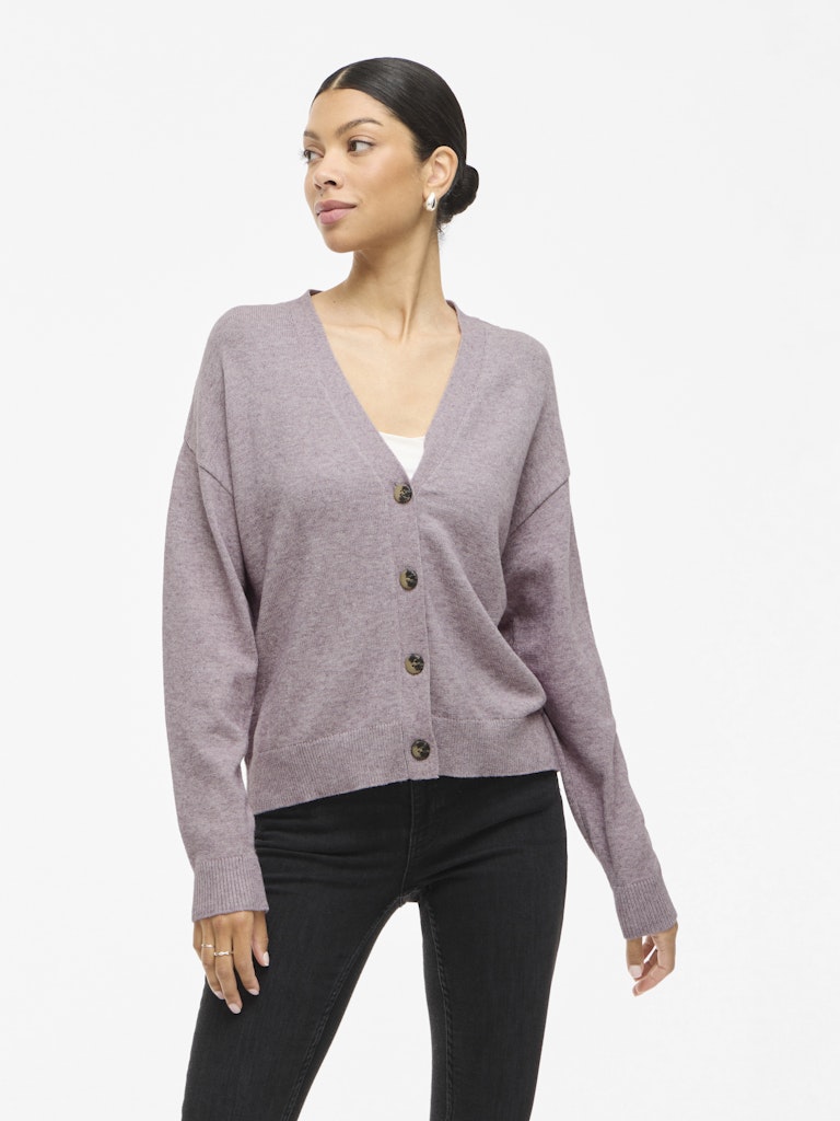 VIRil V-Neck Knit Cardiagan Toadstool Light