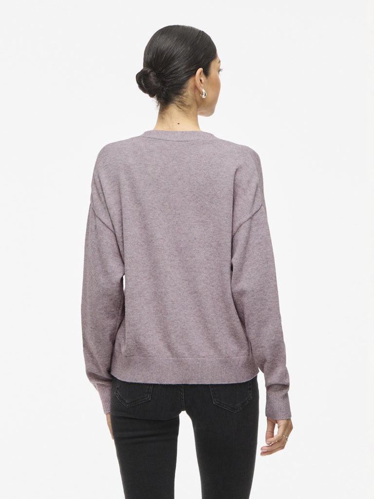 VIRil V-Neck Knit Cardiagan Toadstool Light