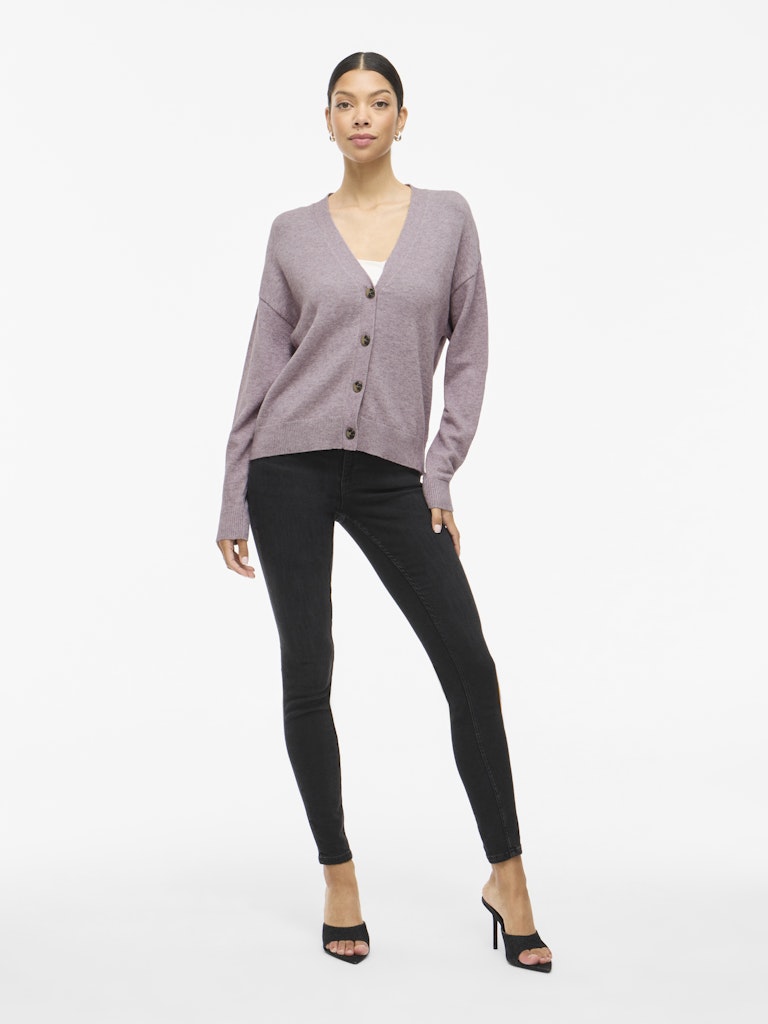 VIRil V-Neck Knit Cardiagan Toadstool Light