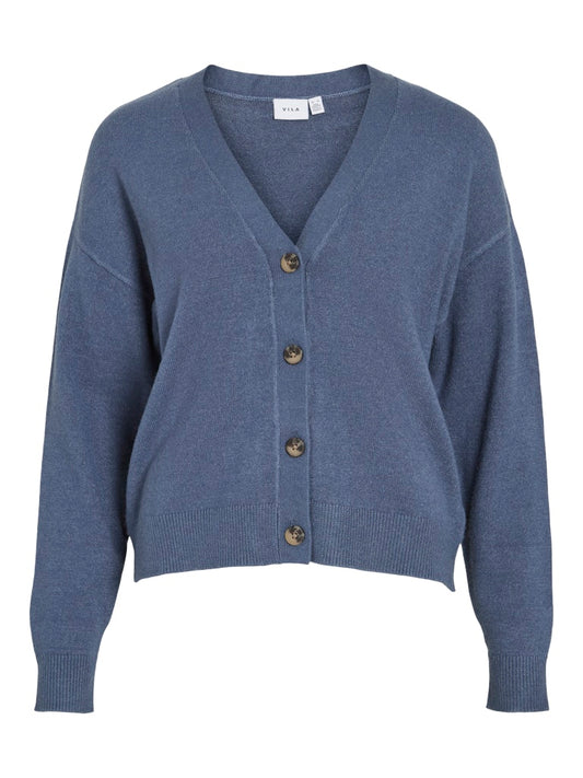 VIRil V-Neck Knit Cardiagan Vintage Indigo