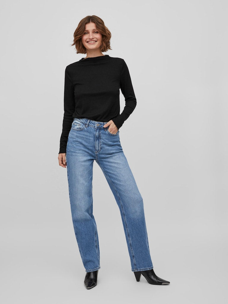 VIKelly HW Straight Jeans Medium Blue