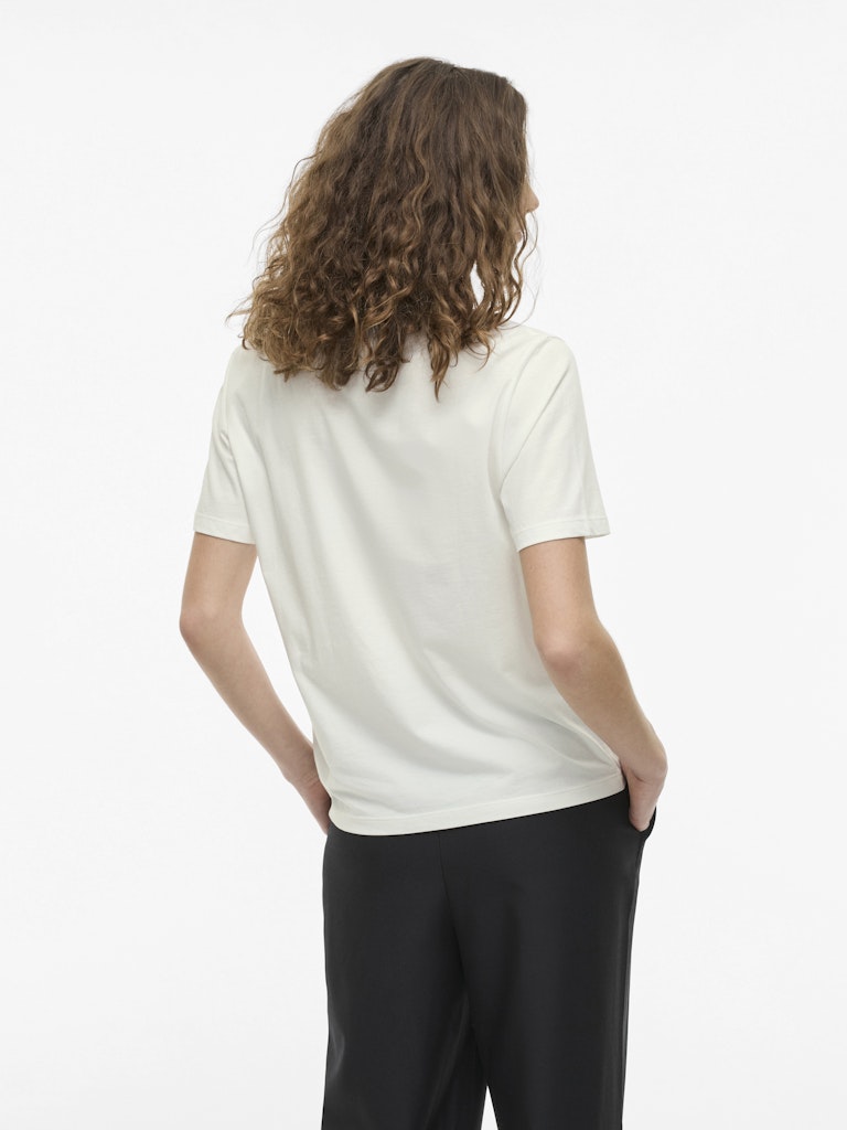 VISybil Leo Kiss S/S T-Shirt Cloud Dancer Love