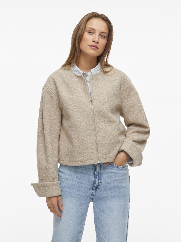 VIJadas New Zipper Jacket Natural