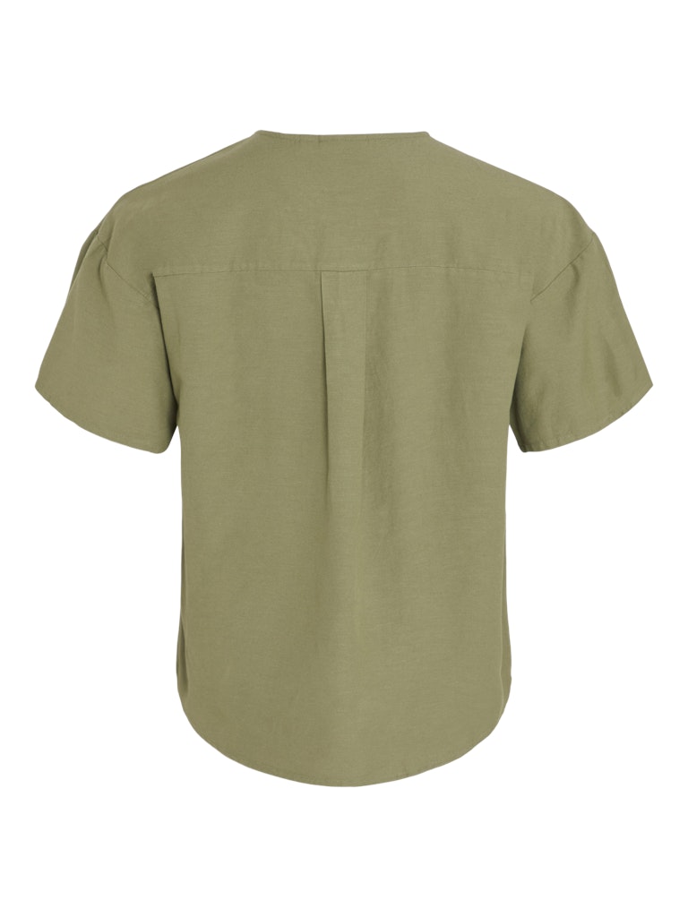 VIPrisilla V-Neck Top Oil Green