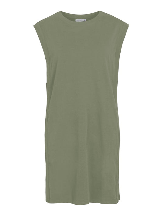 VIUrsa S/L Dress Oil Green