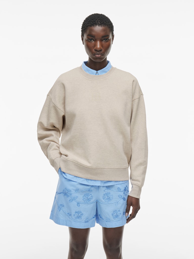 ROUNellie LS O-Neck Sweatshirt Super Light Natural