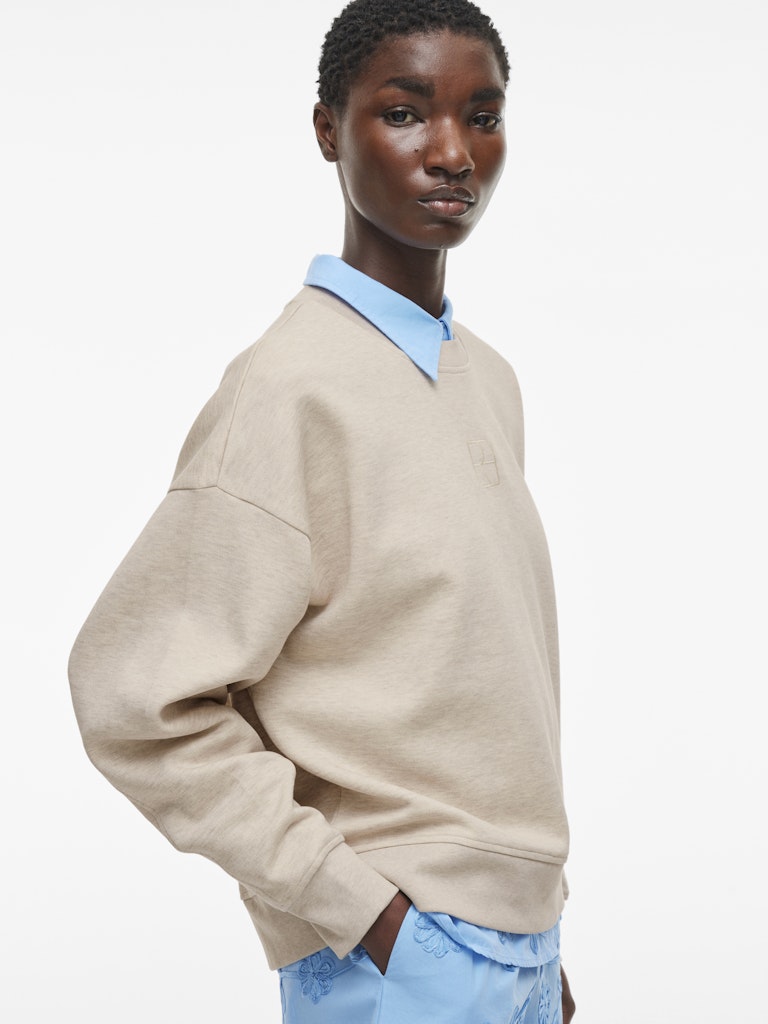 ROUNellie LS O-Neck Sweatshirt Super Light Natural