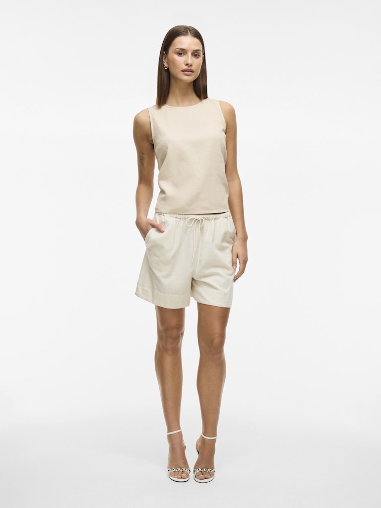 VIPrisilla RW Shorts Natural Melange