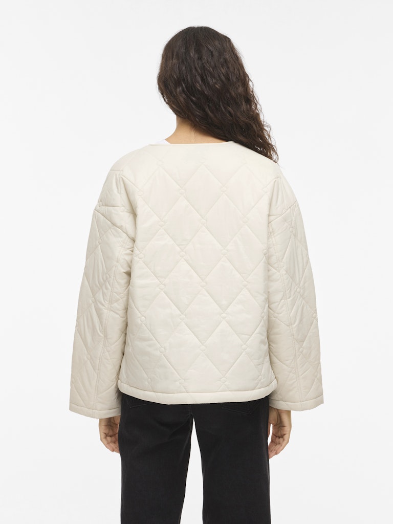 VISilia L/S Short Quilted Jacket Chateu Gray