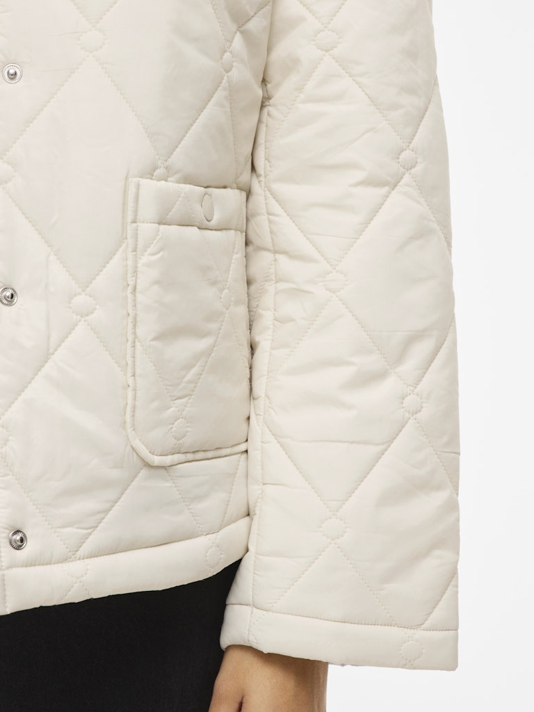 VISilia L/S Short Quilted Jacket Chateu Gray