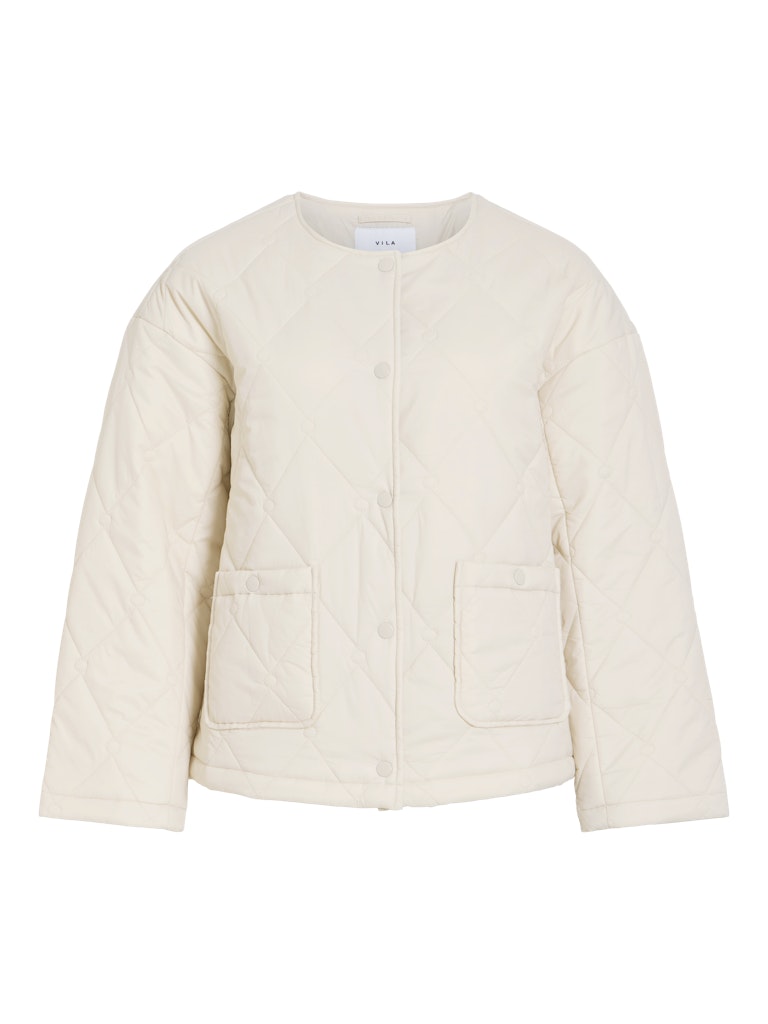 VISilia L/S Short Quilted Jacket Chateu Gray