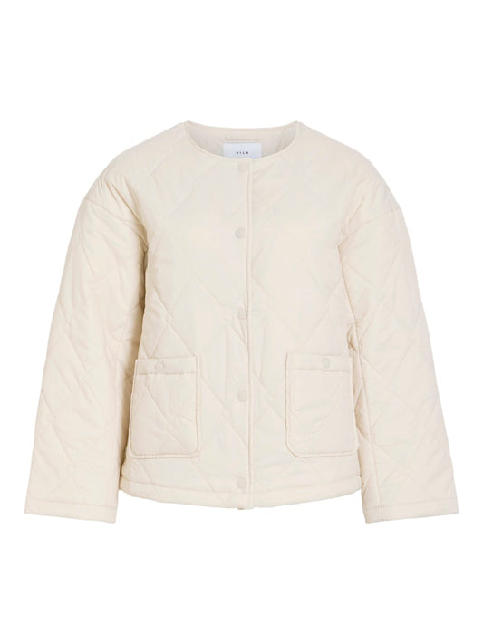 VISilia L/S Short Quilted Jacket Chateu Gray