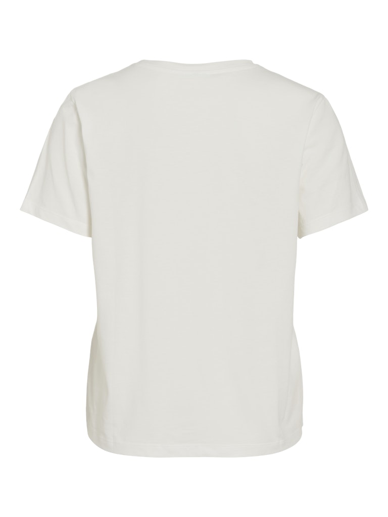 VISybilla O-Neck S/S Lemon Top Snow White Lemon