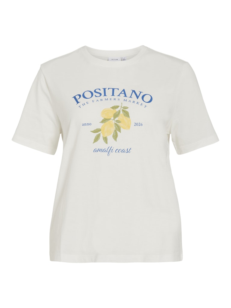 VISybilla O-Neck S/S Lemon Top Snow White Positano