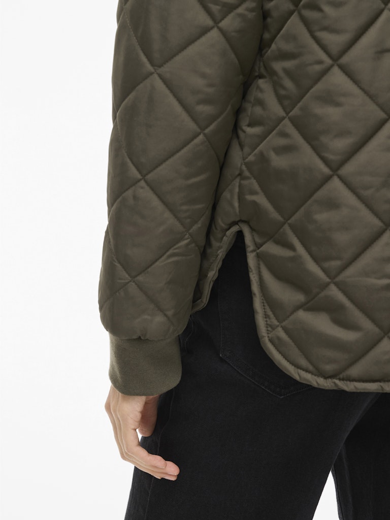 VITate Baseball Neck Bomber Jacket Forest Night