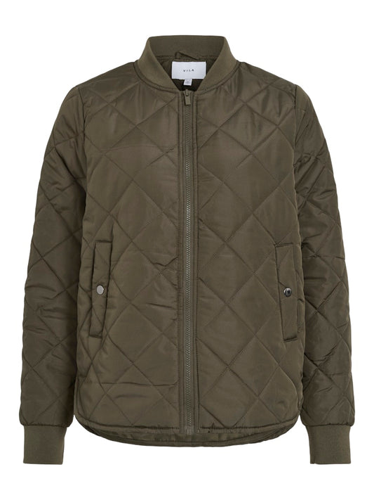VITate Baseball Neck Bomber Jacket Forest Night