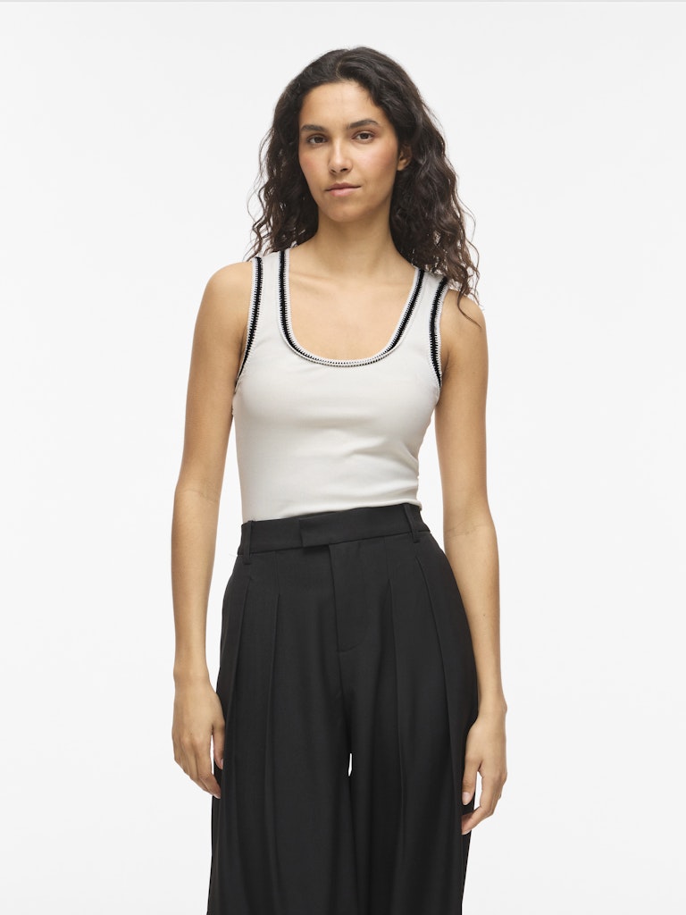 VIMovana O-Neck S/L Trop Snow White