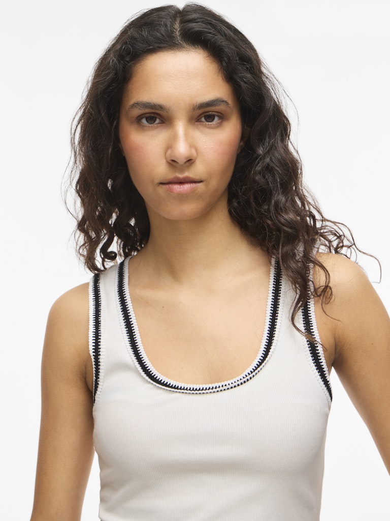 VIMovana O-Neck S/L Trop Snow White