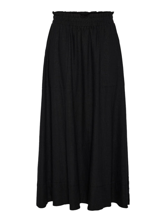 Yasflaxy HW Ankle Skirt Black