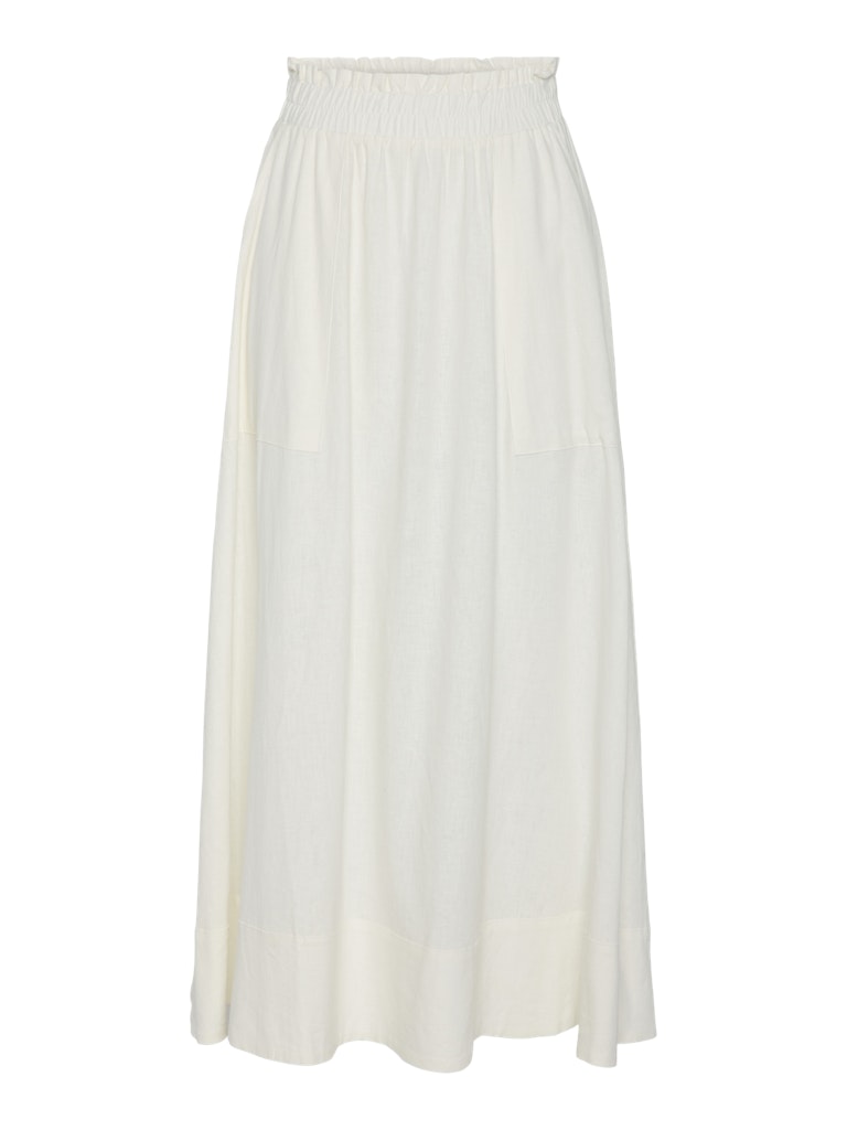 Yasflaxy HW Ankle Skirt Star White