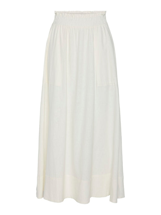 Yasflaxy HW Ankle Skirt Star White